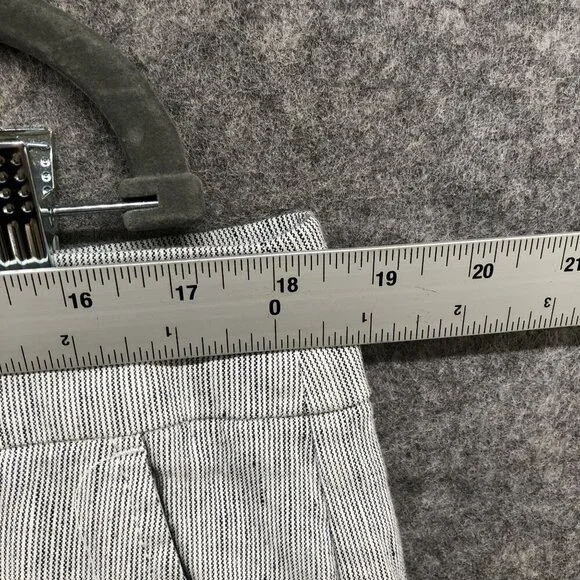 Chico's Linen Blend Pull On Pants Womens Size 14R 2.5R Blue Wide Leg Coastal - Picture 5 of 9